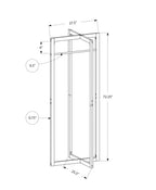 Coat Rack, Hall Tree, Free Standing, Hanging Bar, Entryway, For Contemporary & Modern - White