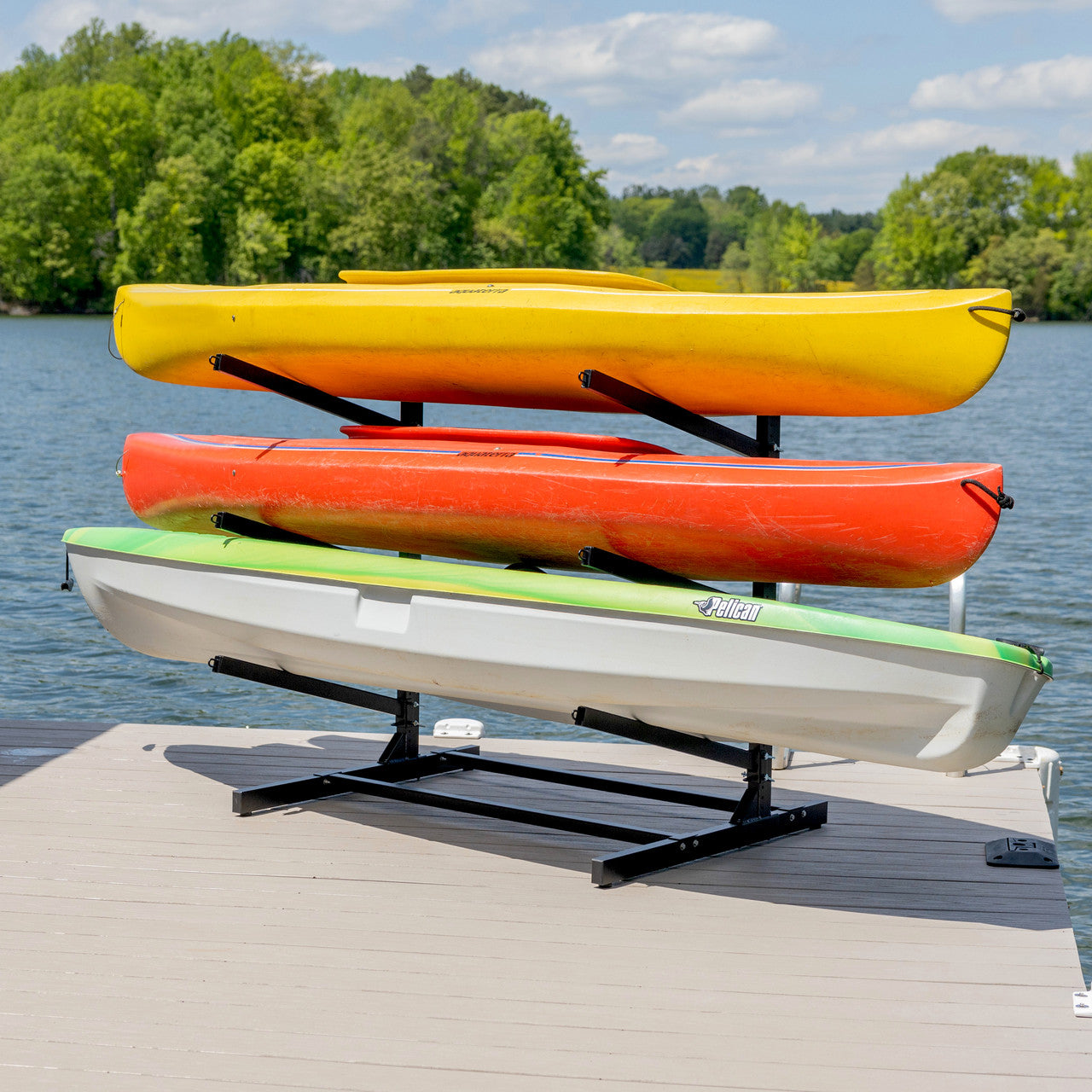 G-Watersport 3 Kayak & Canoe Rack | 3 Levels | Black