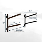 Shenandoah Kayak Rack | Outdoor Adjustable Storage | 2 Levels