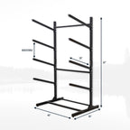 G-Watersport 4 Freestanding Kayak & Paddleboard Rack | Holds 4 Kayaks | Black