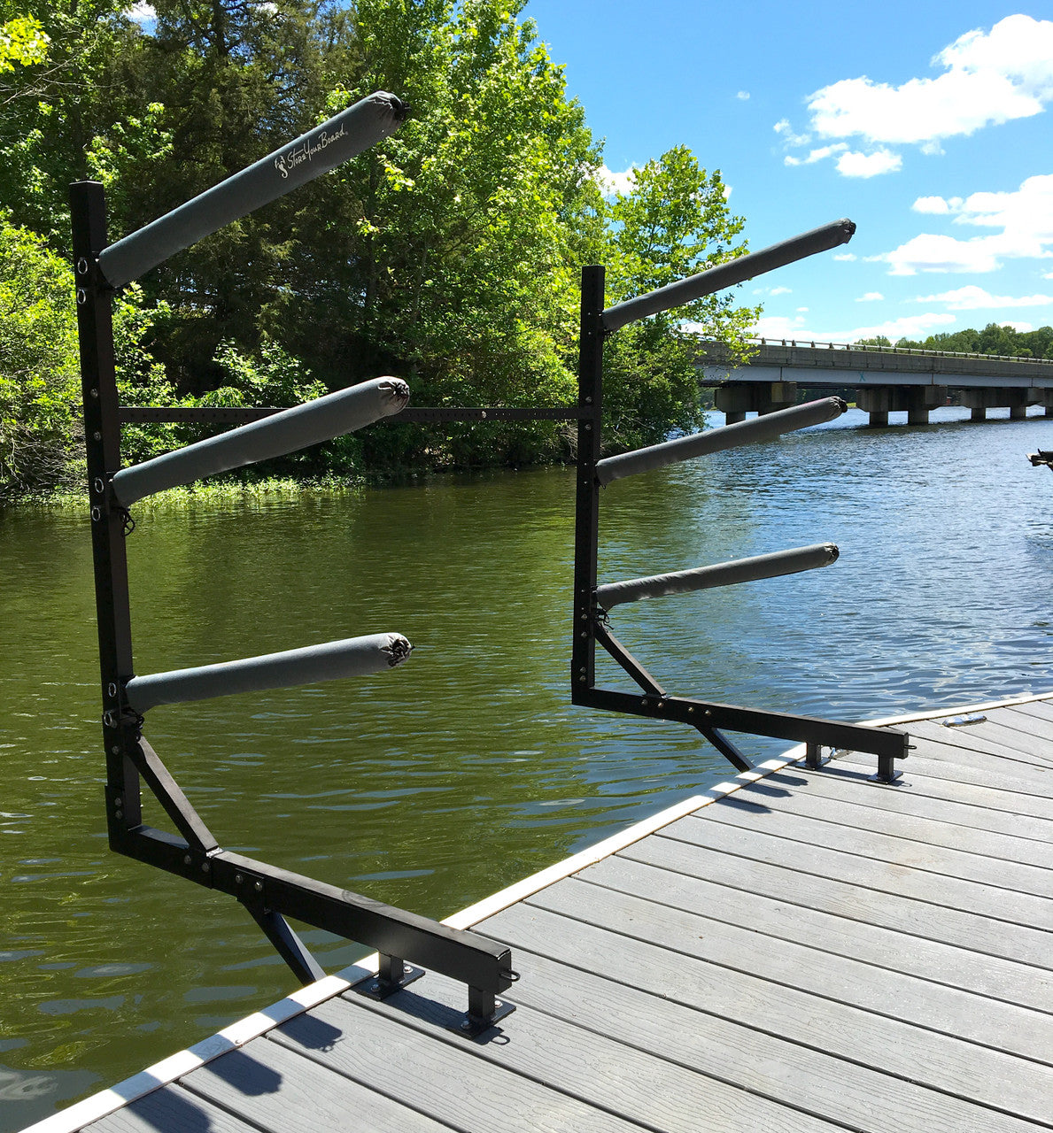 Chesapeake Dock Kayak Rack | Over The Water Storage | 4 Levels