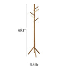 Ash Wood Coat Rack Home Entryway Rack
