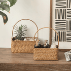 Rectangular Woven Carry Basket Organizer