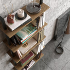 Piante 68 inches Tall Metal Manufactured Wood Accent Ladder Bookcase