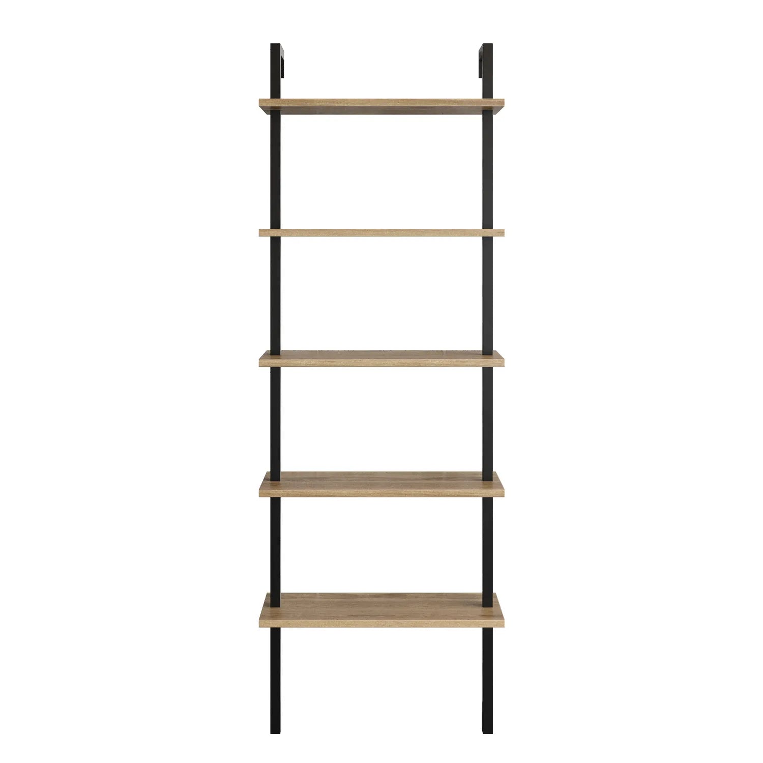 Piante 68 inches Tall Metal Manufactured Wood Accent Ladder Bookcase