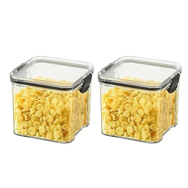 1-4PCS Sealed Jars Kitchen Organizer Grain Storage Boxes Large Capacity Sealed Container Seasoning Jars Set Fresh-keeping Tank