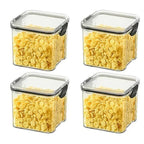 1-4PCS Sealed Jars Kitchen Organizer Grain Storage Boxes Large Capacity Sealed Container Seasoning Jars Set Fresh-keeping Tank
