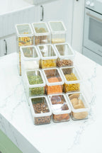 Clear Airtight Stackable Containers – 4 Sizes