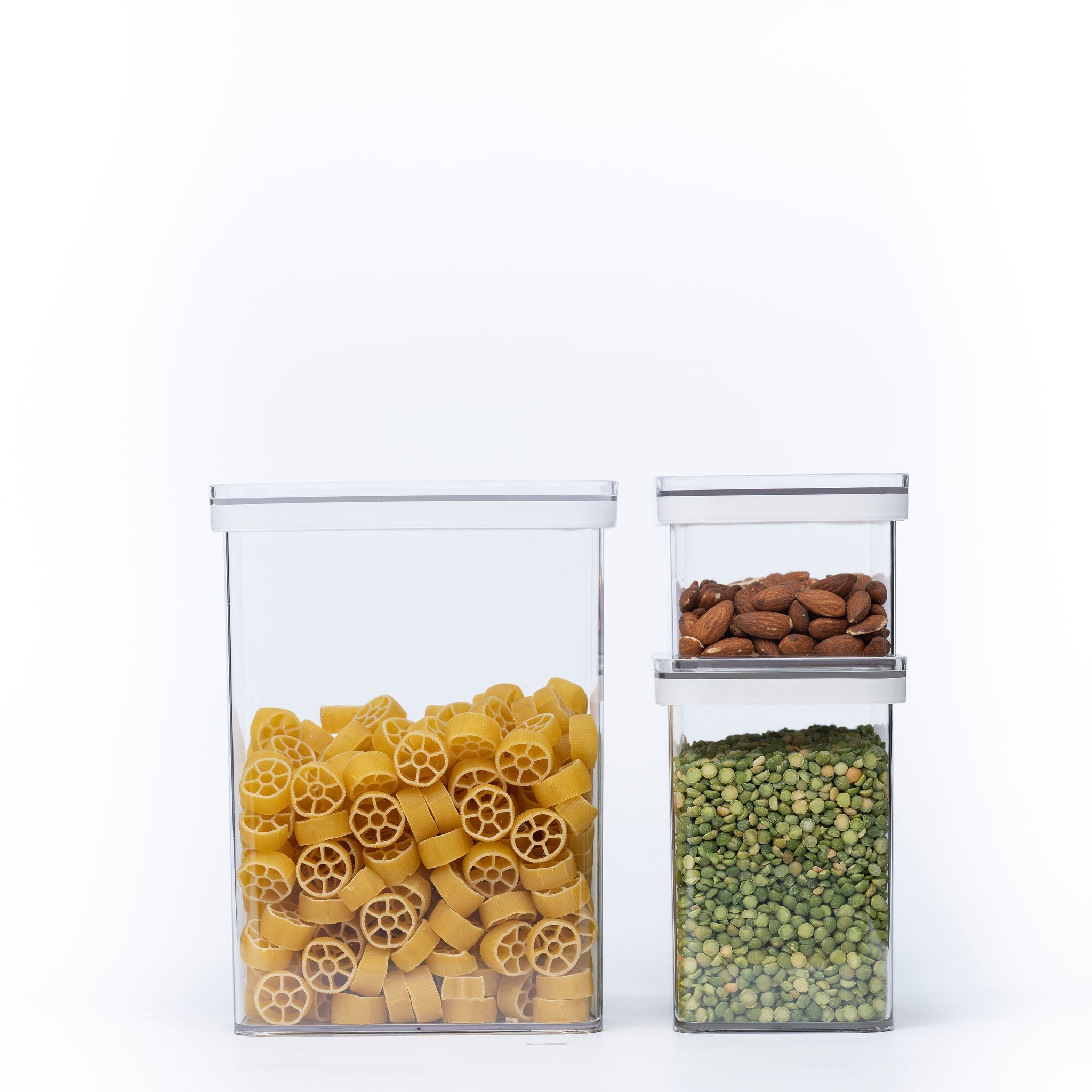 Clear Airtight Stackable Containers – 4 Sizes