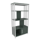 Valero 47" Tall Metal Wood Bookcase