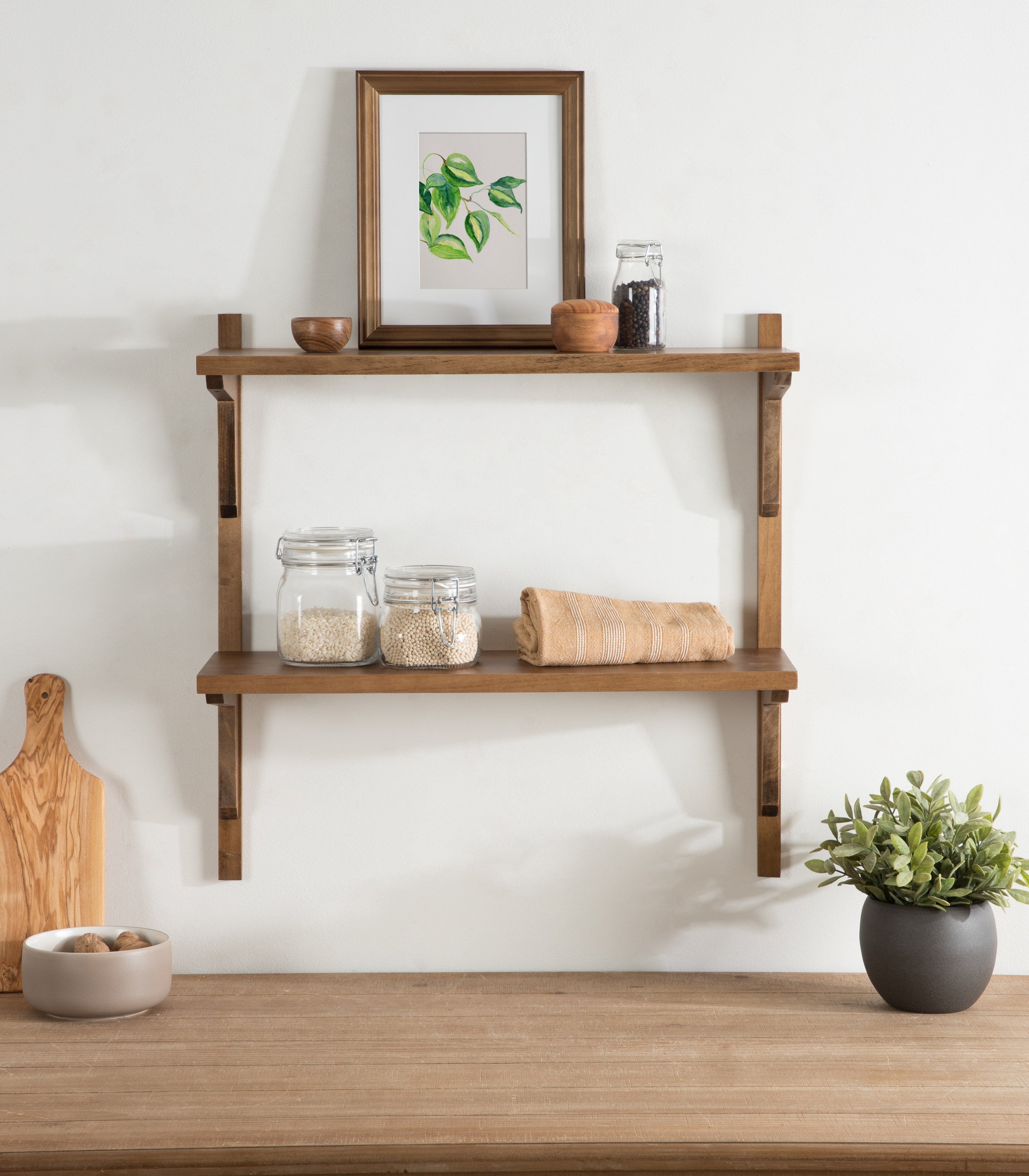 Meridien Wood Wall Shelf