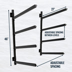 Shenandoah Kayak Rack | Outdoor Adjustable Storage | 4 Levels