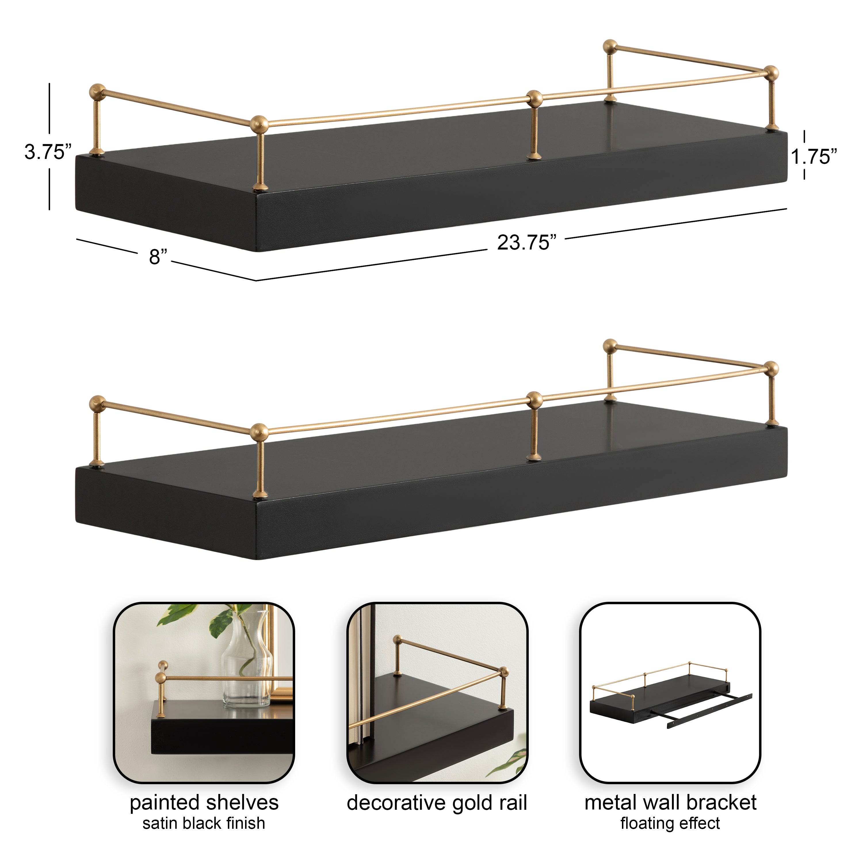 Havina Floating Shelf Set