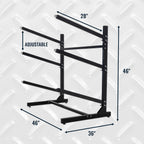 G-Watersport 3 Kayak & Canoe Rack | 3 Levels | Black