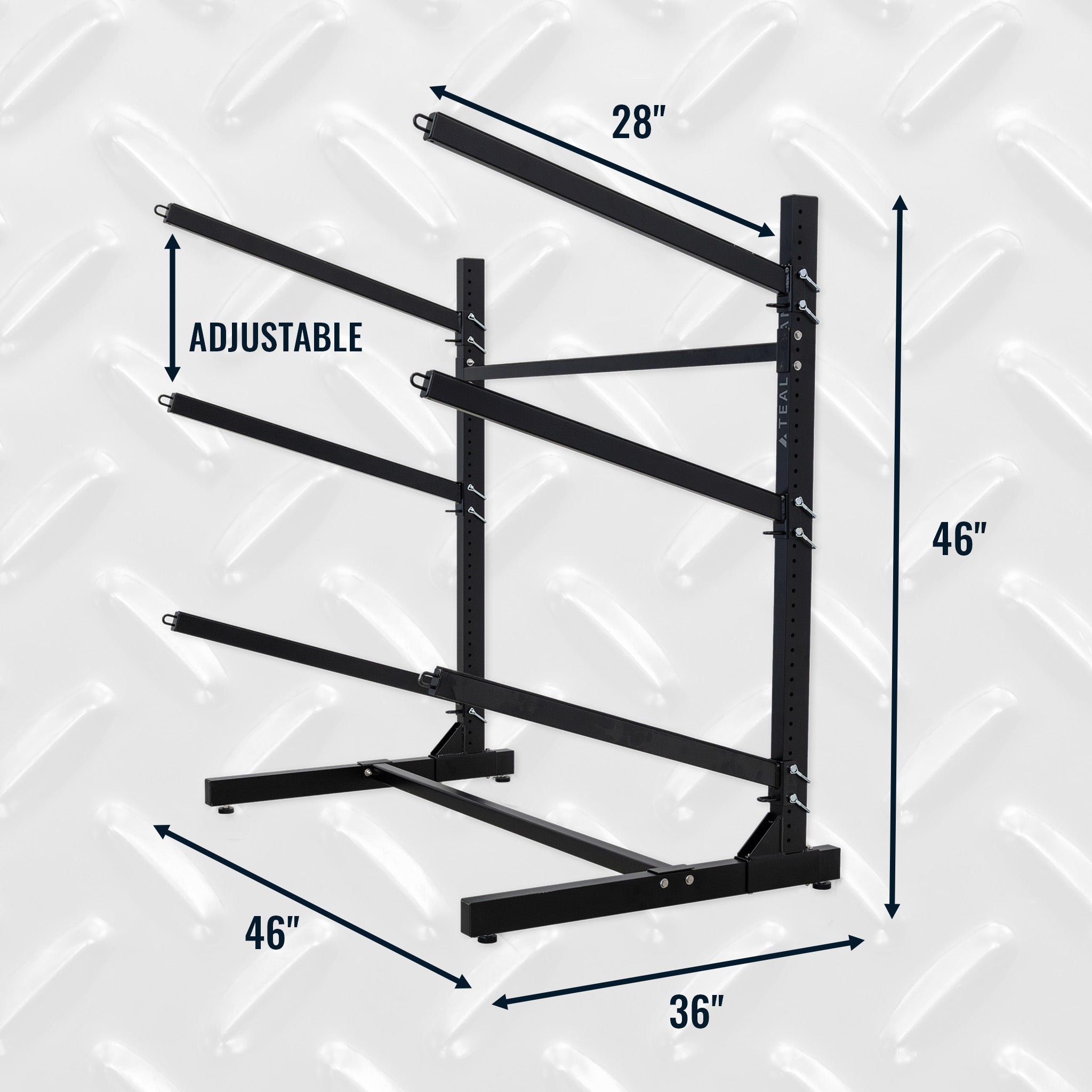 G-Watersport 3 Kayak & Canoe Rack | 3 Levels | Black