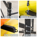 G-Watersport 4 Freestanding Kayak & Paddleboard Rack | Holds 4 Kayaks | Black