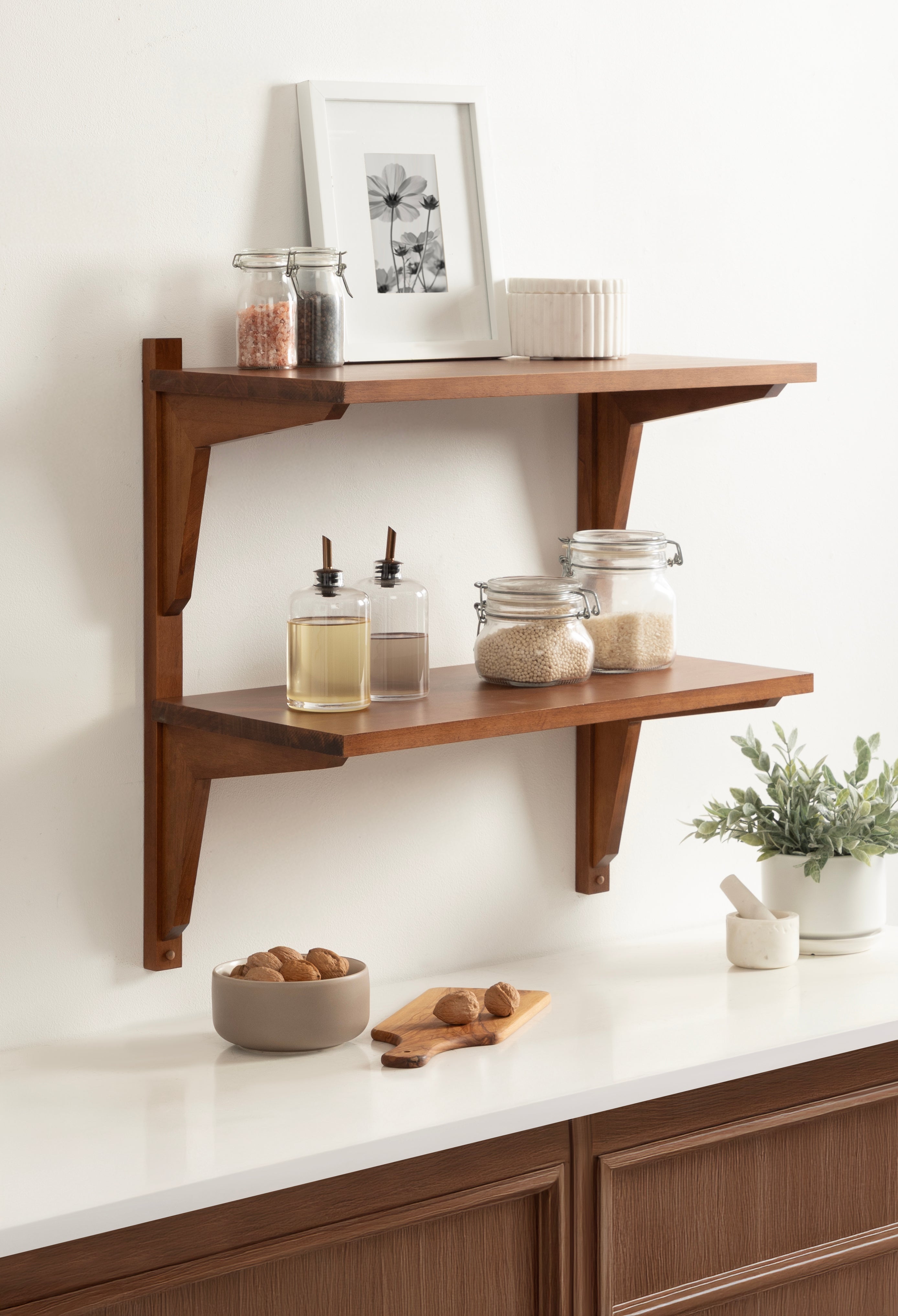 Meridien Wood Wall Shelf