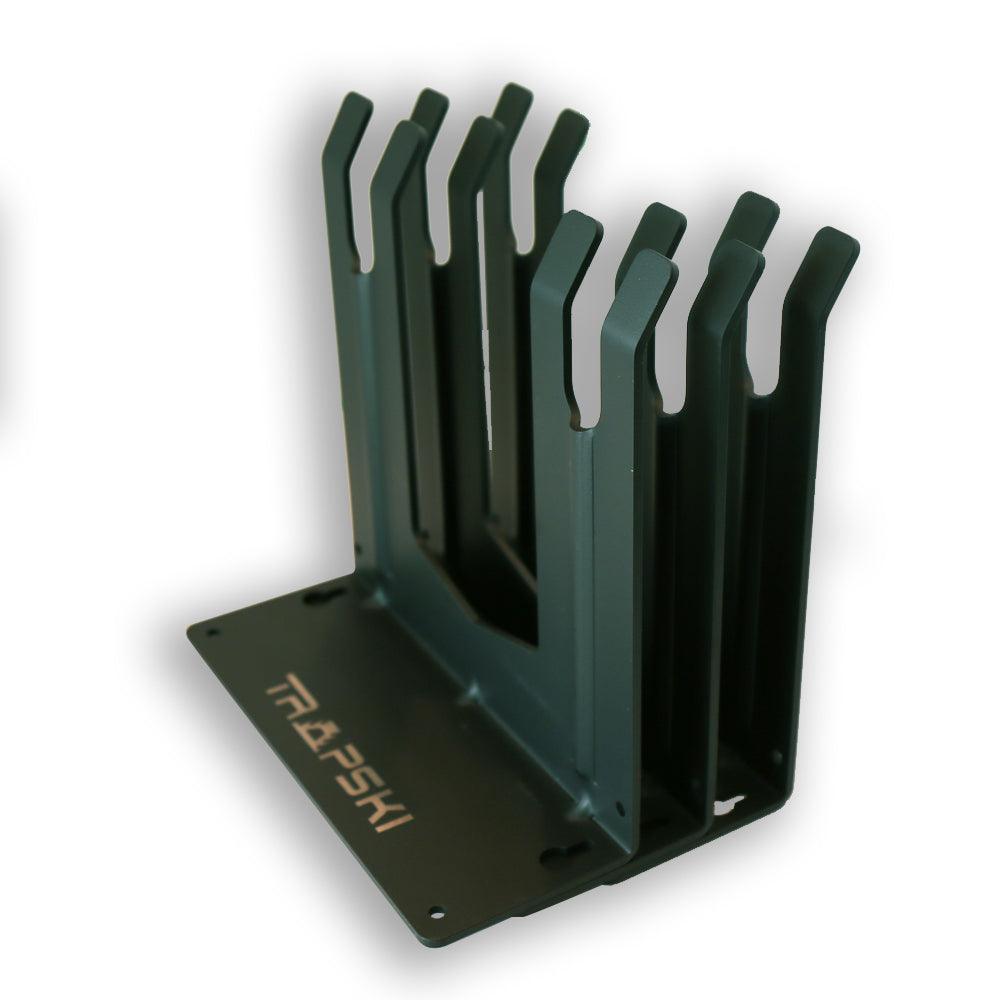 Garage Wall Rack Organizer for Yard Tools, Gear & Equipment, Skis or Snowboard by Bindings