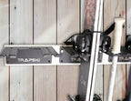 Garage Wall Rack Organizer for Yard Tools, Gear & Equipment, Skis or Snowboard by Bindings