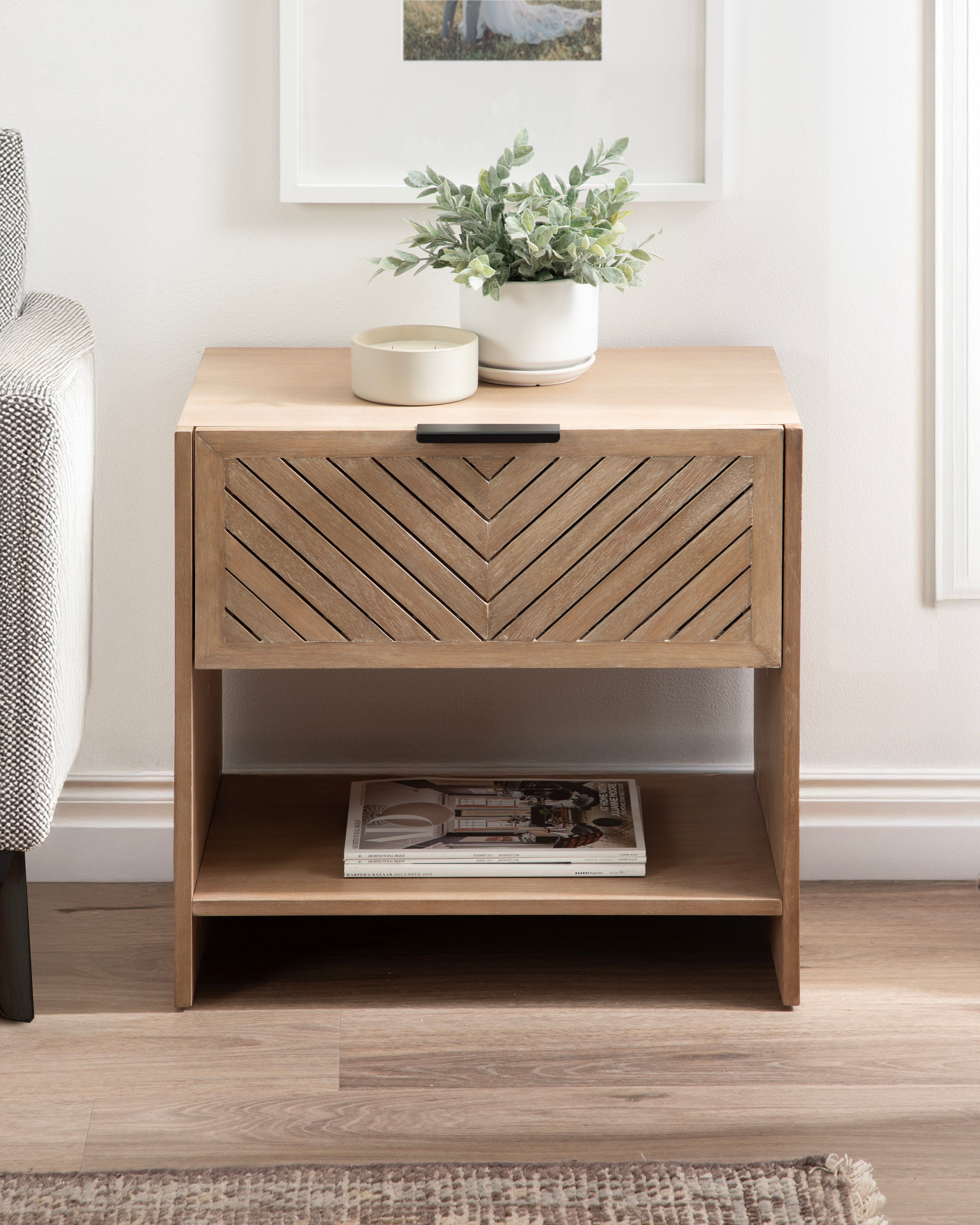 Mezzeta Wood Side Table