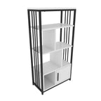 Valero 47" Tall Metal Wood Bookcase