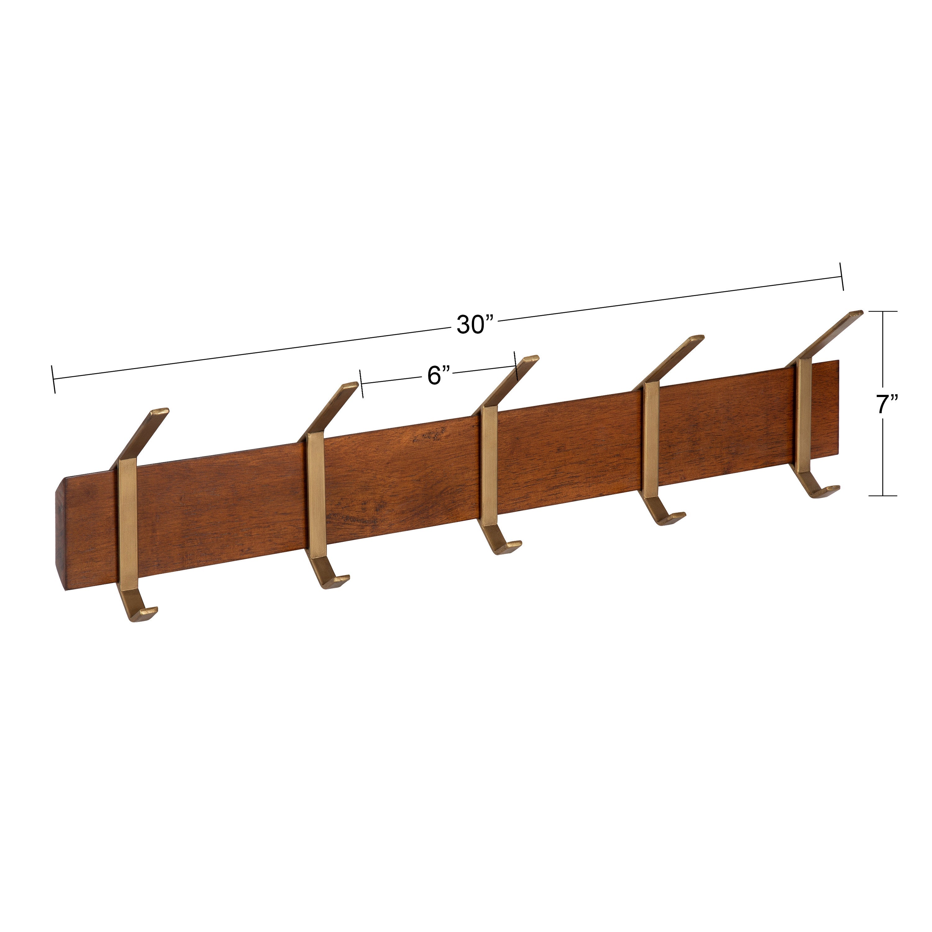 Rossmore Wood and Metal Hooks
